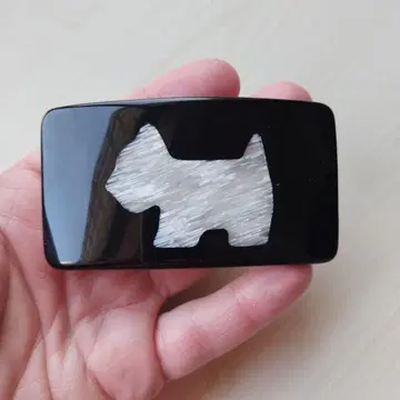 아가타(Agatha) 강아지 실루엣 헤어핀