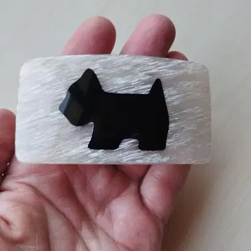 아가타(Agatha) 강아지 실루엣 헤어 머리핀