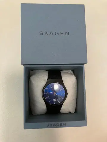 SKAGEN 파랑 아날로그 시계