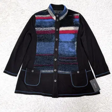 택 포함 새상품 EMIL 에미레 자켓풍 가디건 스탠드 카라 L