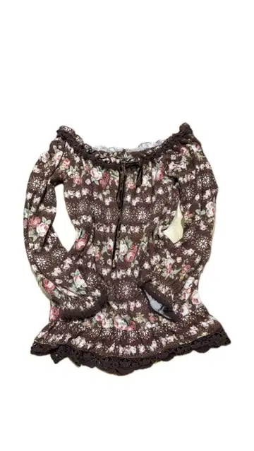 LIZLISA 꽃무늬 오프숄더 히메갸루 모리걸