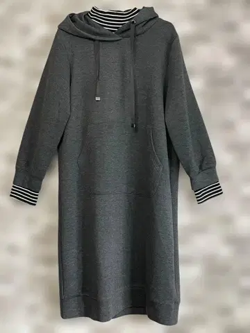 [ 새상품급 ] 후드 부착 그레이 원피스 M