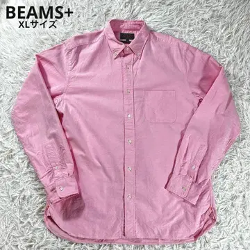새상품급 BEAMS+ 옥스퍼드 셔츠 버튼 다운 XL 핑크 백명품