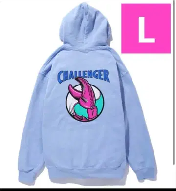레어 챌린저 후드티 L 사이즈 라이트 블루