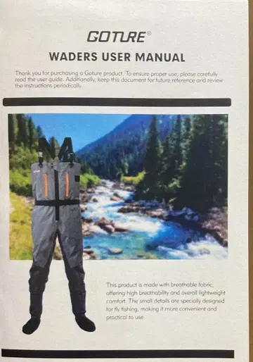 Goture 가슴장화 체스트하이 투습 방수 낚시 M 사이즈