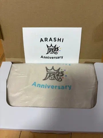 아라시 25주년 기념 미니 토트백 FC 한정품 메시지 카드 포함