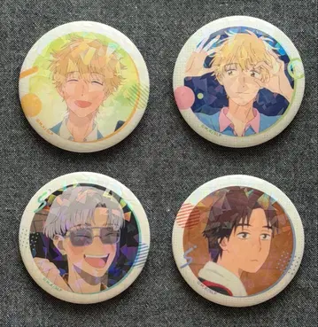 시마 무카이 카네치카 홀로그램 캔뱃지 카나리아 스킵과 로퍼 스키로