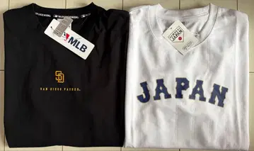 새상품 LL WBC 사무라이 재팬 T셔츠 파드레스 반팔T셔츠 백 로고