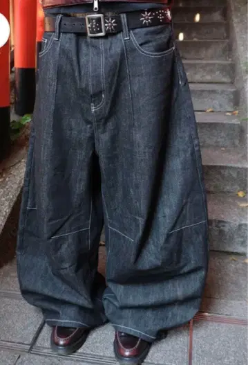 BELVET Pleated Wide-Leg Baggy Pants