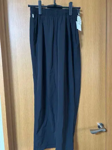 Something - 블랙 와이드 팬츠 프리 사이즈