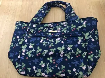 WEDGWOOD 꽃무늬 토트백 네이비
