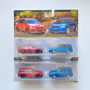 핫휠 2005년식 미쓰비시 랜서 & 2004년식 스바루 포레스터 2세트