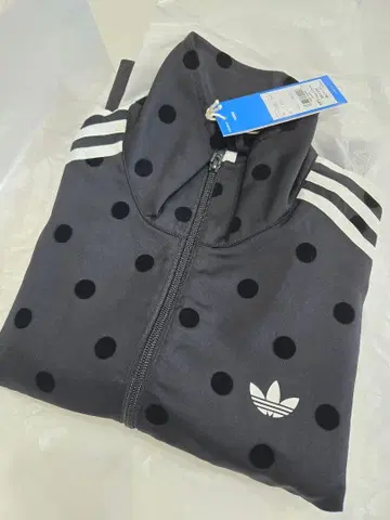 아디다스 adidas 새틴 도트 트랙탑 도트 무늬 집업 저지