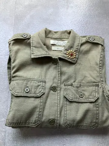 레미 레리프 REMI RELIEF 스터드 밀리터리 셔츠 자켓