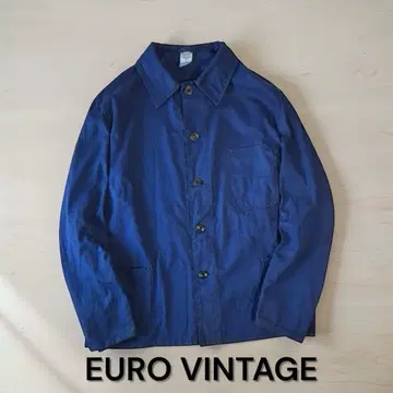 유로 빈티지 커버올 헤링본 독일 구매 구제 의류 워크 자켓