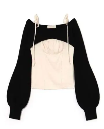 정품 ANDMARY Sophia layered tops/black