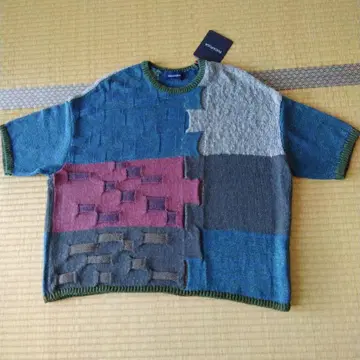 사토 섬유 푸가푸가 반팔 스웨터