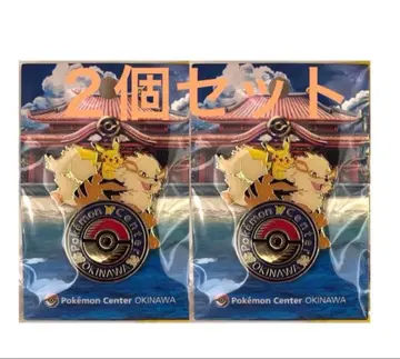 포켓몬 센터 오키나와 로고 핀즈 2개 세트