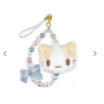 마쉬멜로우처럼 폭신폭신한 냥코 페이스 마스코트 스트랩