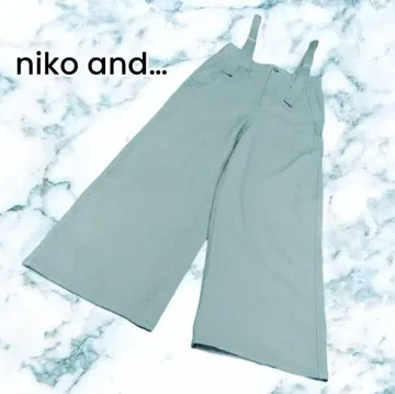 [ niko and - ] 그린 살로펫 와이드 팬츠 프리 사이즈