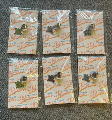 아라시 팝콘 이어폰 잭 그린, 블루, 퍼플 6개 세트