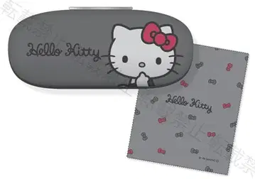 인기 상품 안경 케이스 (크로스 포함) BK 흑백 헬로키티