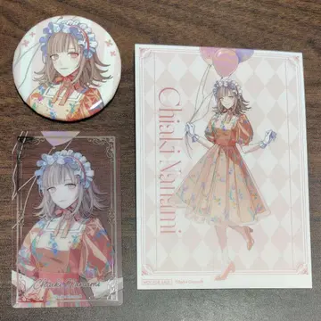 단간론파 마네키네코 캔뱃지 밤 크리스마스 엽서 나나미 치아키