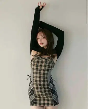 정품 ANDMARY Khy check set 원피스