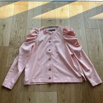 새상품급 Secret Trophy 핑크 가디건