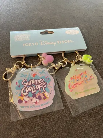 도쿄 디즈니 리조트 아크릴 키링 세트 미세스 그린애플