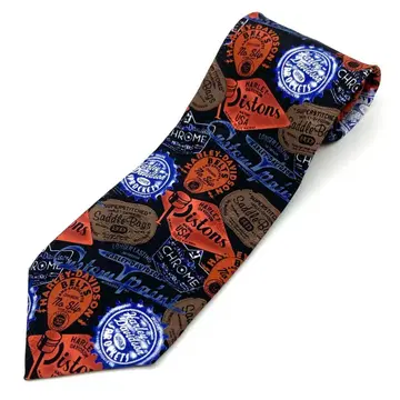 USA제 할리데이비슨 넥타이 부품 배치 그래픽 로고 구제 의류