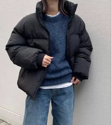 CANAL JEAN 다운 자켓 블랙 El mar 엘마르