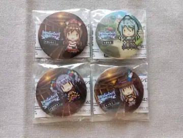 뱅드림 8bit 도트 캔뱃지 Roselia 4점 세트