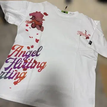 HADES T셔츠 화이트 Angel Flirting 빅 실루엣