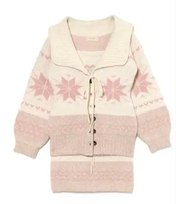 andmary Heart nordic 가디건 세트업