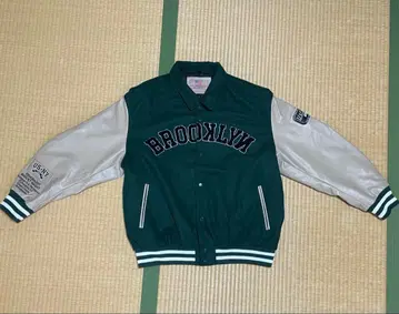 WEGO 바시티 자켓 그린 [짧은 기장]