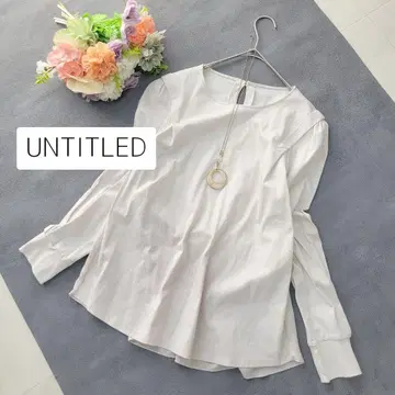 새상품급*UNTITLED*알비니스타 스무스 페플럼 풀오버 18,150엔