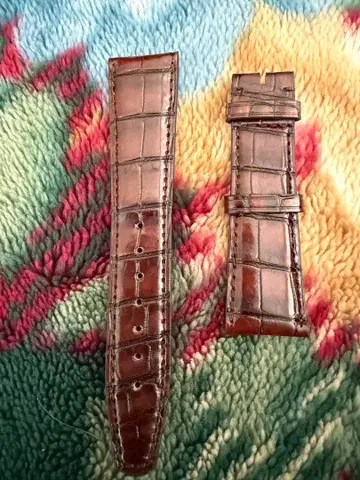 iwc 포르투기저 정품 악어 가죽 벨트 핀 버클용 산토니사 새상품