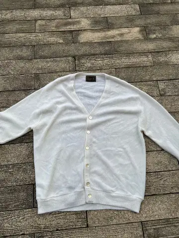 70~80s JCPenney XL 화이트 가디건
