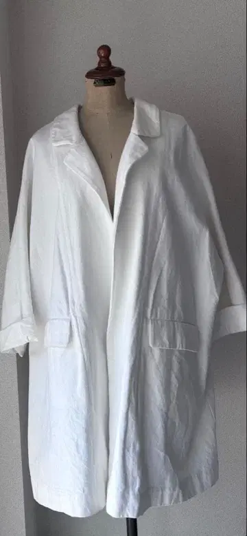 daniela gregis 화이트 데님 코트