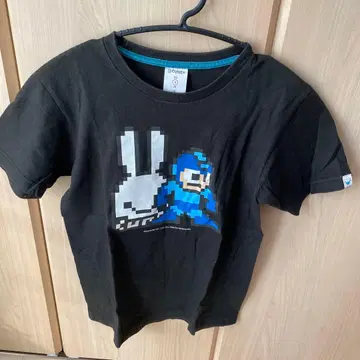 CUNE 큔 토끼 픽셀 아트 T셔츠 XS 블랙