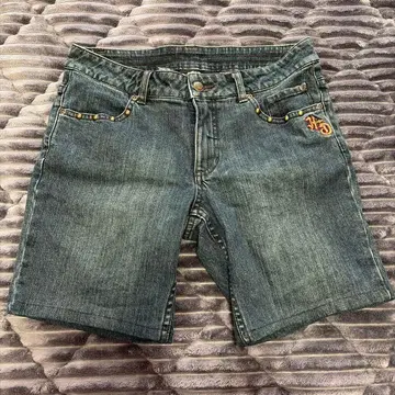 Harley Davidson 스터드 장식 숏팬츠 청바지