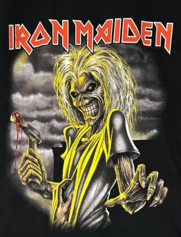 빈티지 Iron Maiden 락 밴드 T셔츠 killer