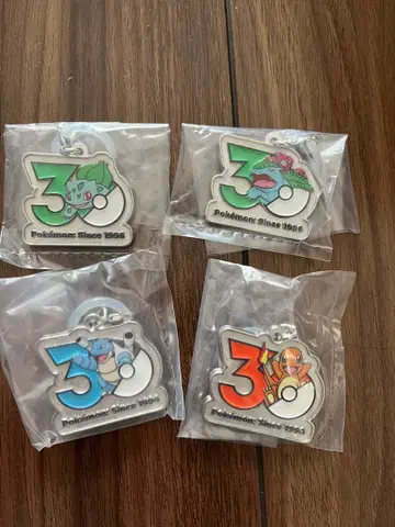 포켓몬 30주년 메탈 참 마스코트 이상해씨 이상해꽃 거북왕(카멕스)