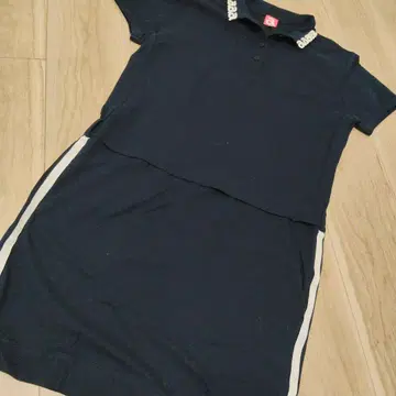 archvio 네이비 폴로 셔츠 스타일 골프 원피스 38