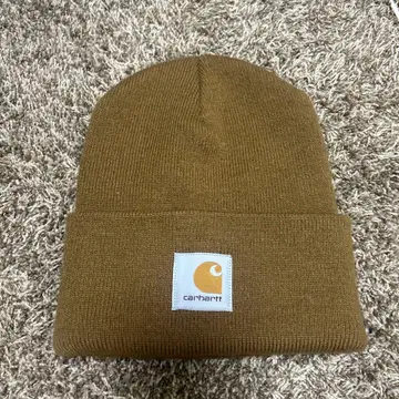 Carhartt 브라운 니트 모자