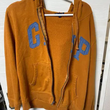 Gap 오렌지 풀 집업 후드티 M