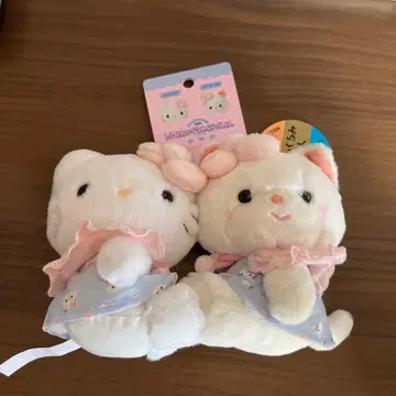 산리오 요시토쿠 마스코트 홀더 헬로키티 크리미 고양이