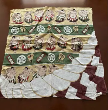 크레이프 원단 보자기 스모 우키요에 스모 일본풍 크레이프 원단