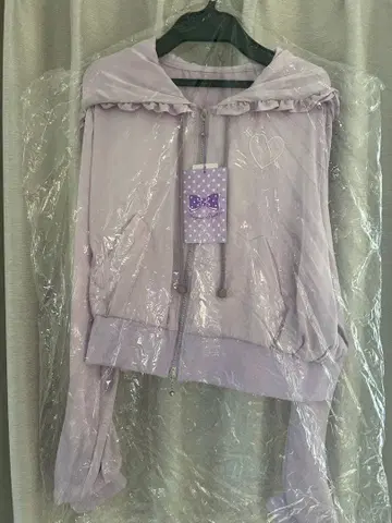 Angelic Pretty 연보라 프릴 후드티